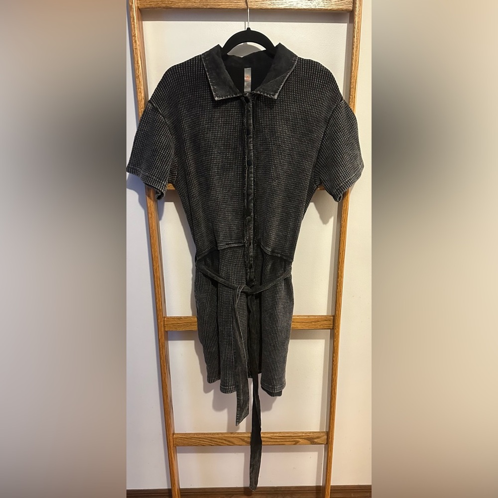 Faded Black Mono B Romper